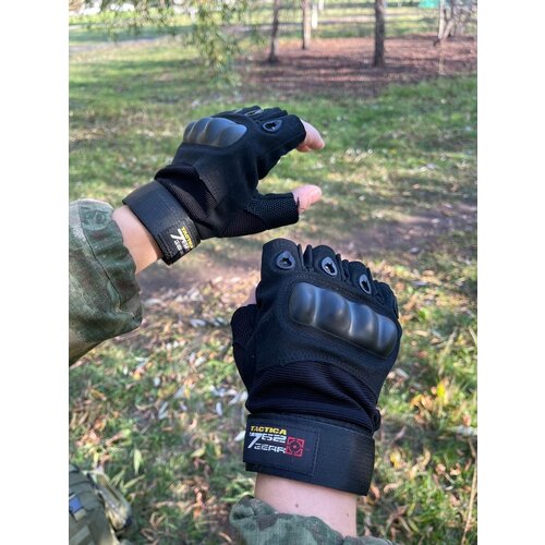 Перчатки тактические без пальцев TACTICAL GLOVES размер L/ велосипедные перчатки /военные /защитные/велоперчатки/мотоперчатки