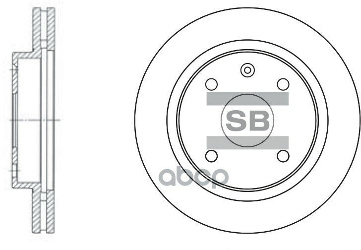 Sd3009_диск Тормозной Передний! Daewoo Nubira, Chevrolet Lacetti 1.4-1.8 03> Sangsin brake арт. SD3009