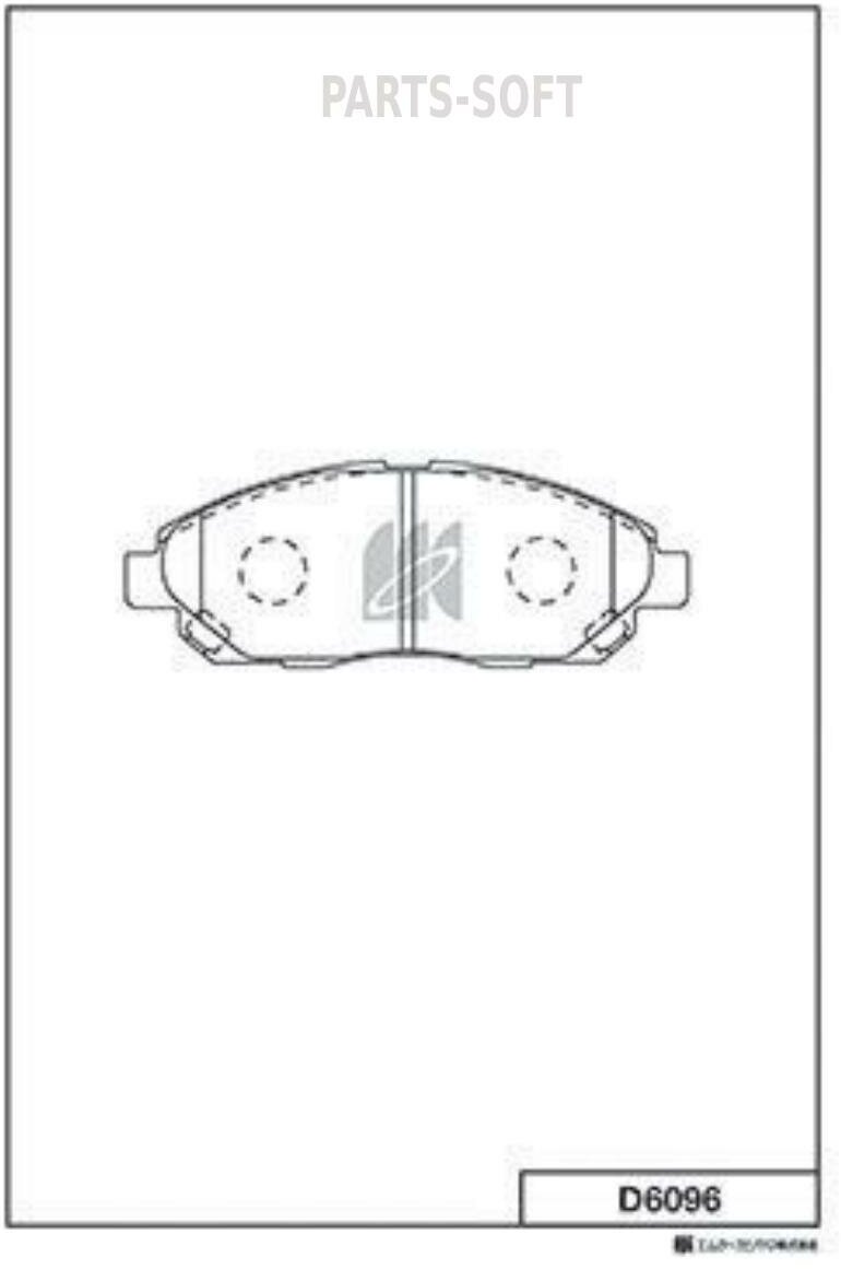 KASHIYAMA D6096 Колодки тормозные дисковые, комплект