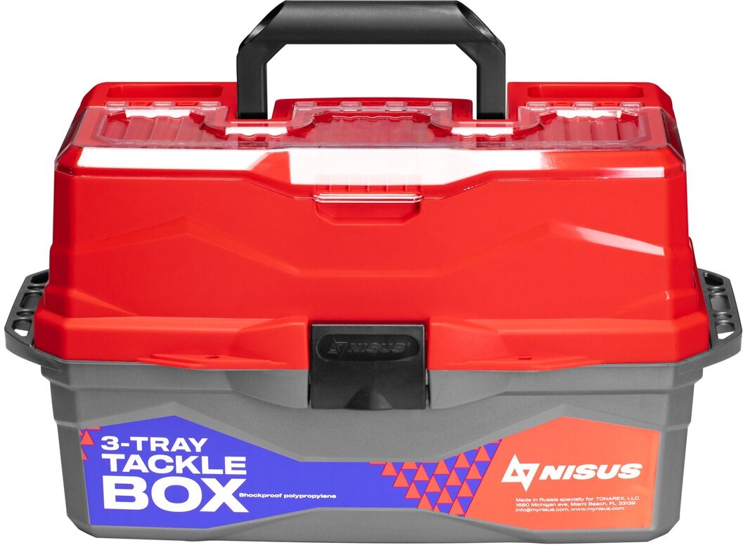 Ящик для снастей Tackle Box трехполочный NISUS (N-TB-3-R)