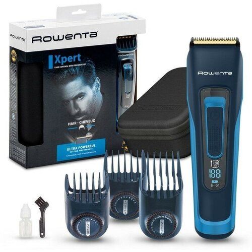 Rowenta Машинка для стрижки Rowenta TN5241F4 05-30 мм нерж сталь 220ВАКБ синяя 865300₽