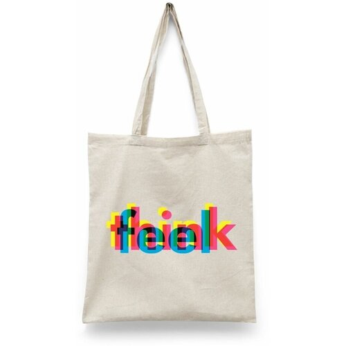 фото Сумка шоппер каждому своё, бежевый