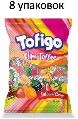 Жевательные конфеты Tofigo Slim, 8 упаковок - фотография № 1