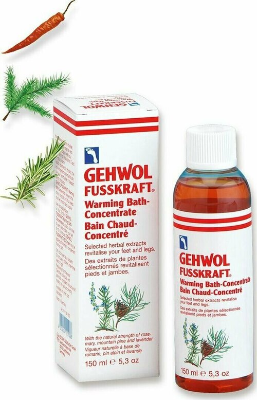 Gehwol Fusskraft Warming Bath Concentrate - Согревающая ванна для ног 150 мл