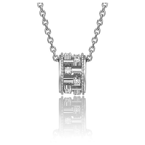 PLATINA jewelry Подвеска из белого золота с фианитом 03-3066-00-401-1120-65