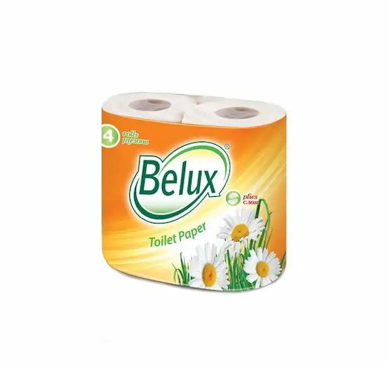 Туалетная бумага Belux 2-хслойная 4шт белая