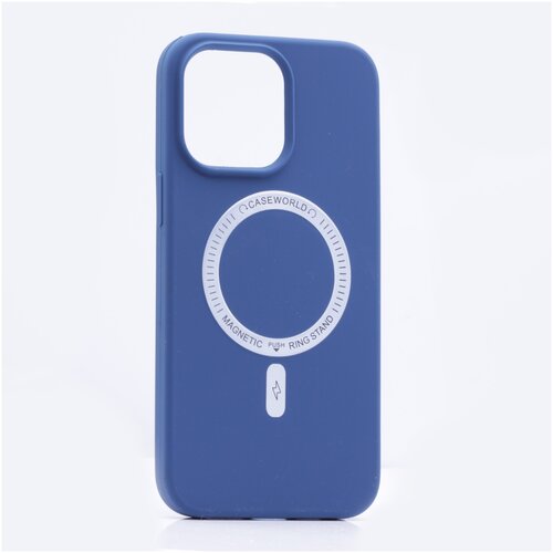 Чехол Silicone Case MageSafe для iPhone 13 Pro, синий