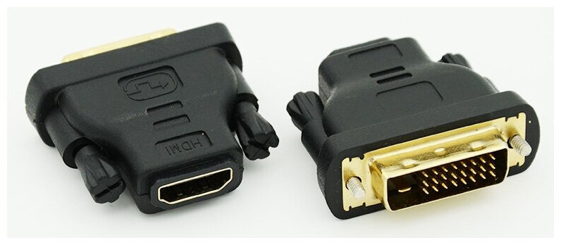 Переходник/адаптер VCOM HDMI - DVI-D (VAD7818), 0.14 м, черный