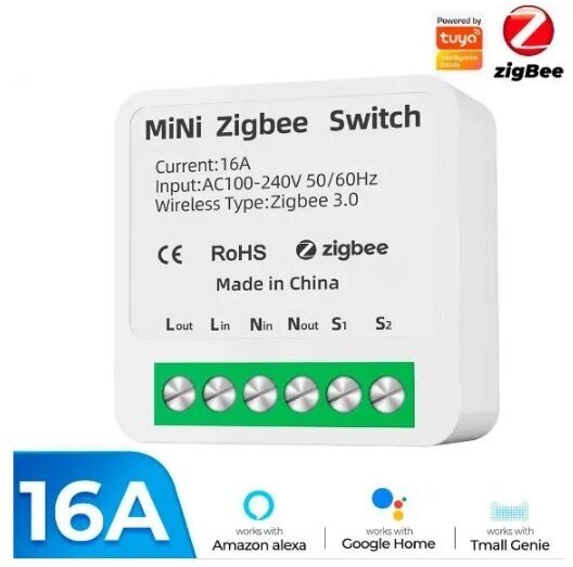 Реле на 16 А mini (одноканальное) Zigbee с мониторингом энергопотребления | Smart Life