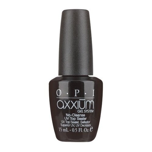 OPI Верхнее покрытие Axxium No-Cleanse UV Top Sealer, прозрачный, 15 мл