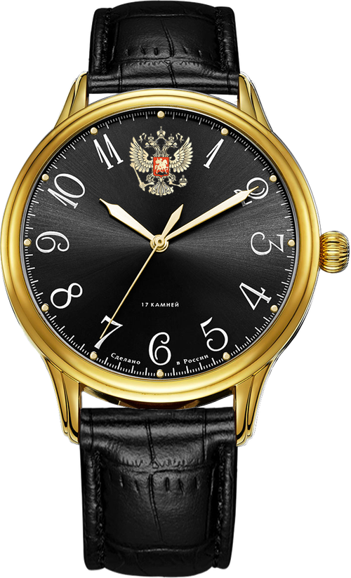 Наручные часы Mikhail Moskvin, черный, золотой