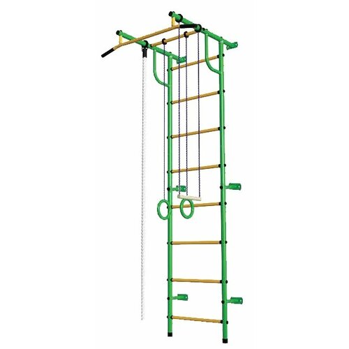 Шведская стенка Пионер С2РМ, зеленый/желтый