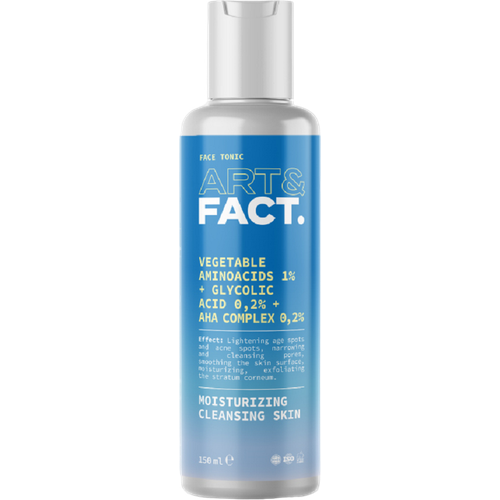 Art&Fact Тоник для лица Vegetable Aminoacids 1%+Glycolic acid 02%+AHA Complex 02%, 150 мл