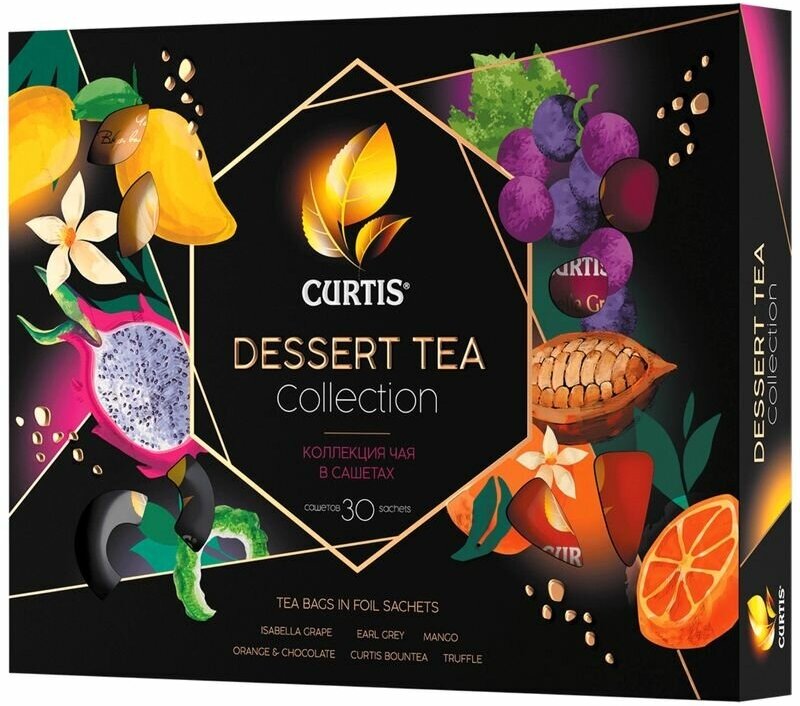 Чай Curtis Dessert Tea Collection в пакетиках, ассорти, 30 пак.