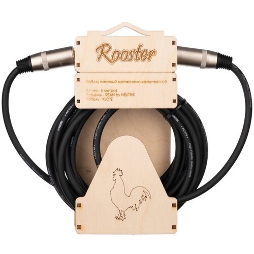 RUS0805 Кабель инструментальный, 5м, прямые коннекоторы, Rooster. rus1105 кабель инструментальный 5м прямые коннекторы rooster