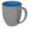 Кружка керамическая «Gracy» 470мл, серый/голубой - изображение