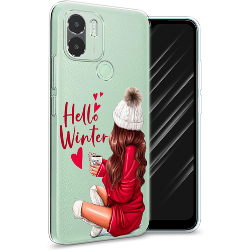 Силиконовый чехол на Xiaomi Poco C51 / Поко C51 Hello winter, прозрачный силиконовый чехол на poco c51 поко c51 зима 4