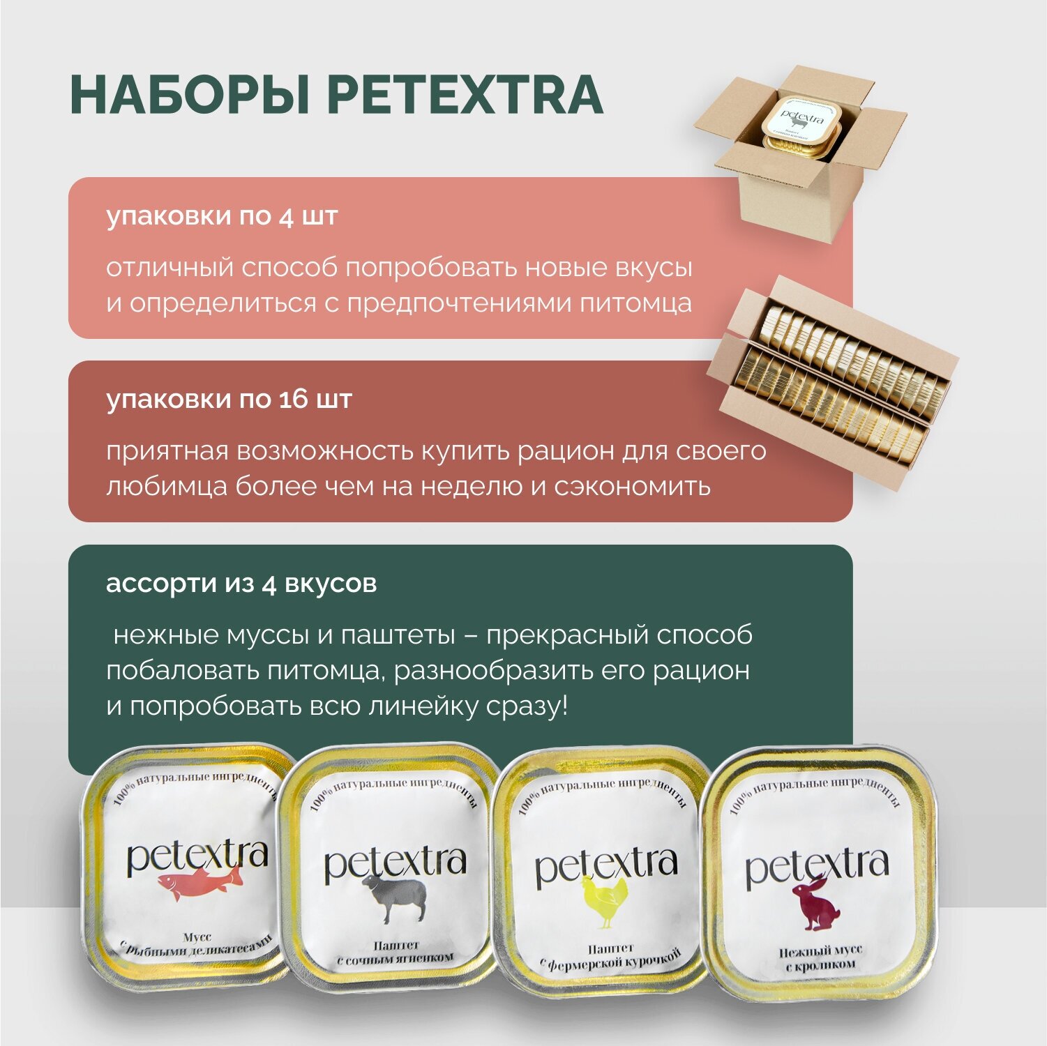 Влажный полнорационный корм для взрослых кошек PETEXTRA "Паштет с фермерской курочкой" 4 шт - фотография № 10