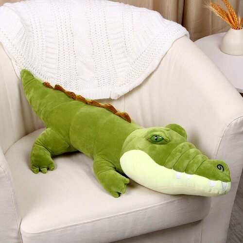 Мягкая игрушка «Крокодил», 80 см, цвет зелёный мягкая игрушка зелёный крокодил 38см
