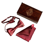 Комплект из 2 предметов Valderice галстук-бабочка и платок VLD0415 - изображение