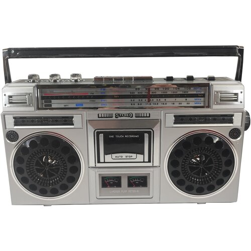 Кассетный стерео магнитофон с USB и Блютус HS-8922 серебристый 16200₽