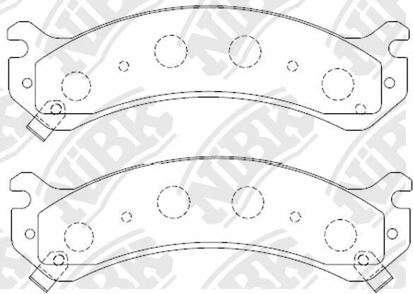 Колодки тормозные дисковые задние NiBK PN0409