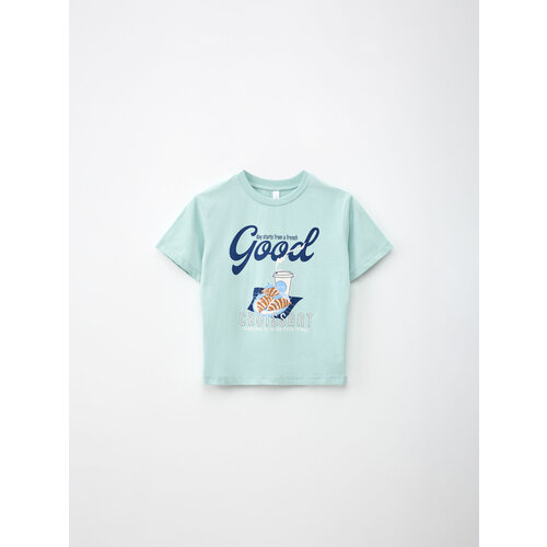 фото Футболка sela, размер 122, бирюзовый