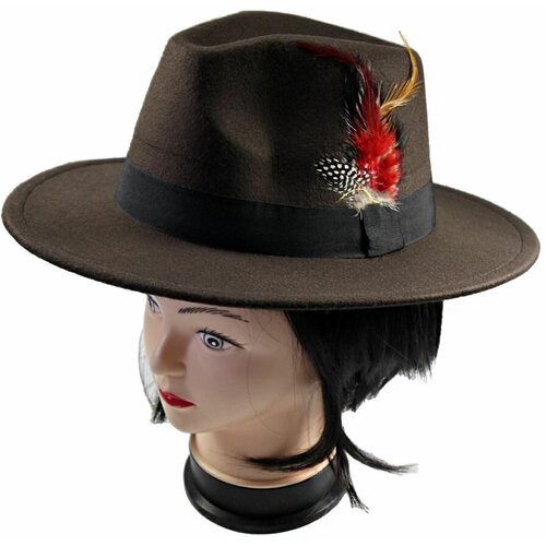фото Карнавальная шляпа с пером мужская игрушка-праздник