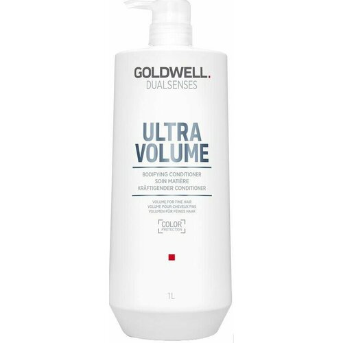 Goldwell Dualsenses Ultra Volume Bodifying Conditioner - Кондиционер для объема тонких волос 1000 мл goldwell dualsenses ultra volume bodifying spray спрей для объема тонких волос 150мл