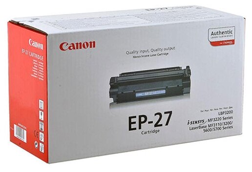 Картридж Canon EP-27 (8489A002), 2500 стр, черный