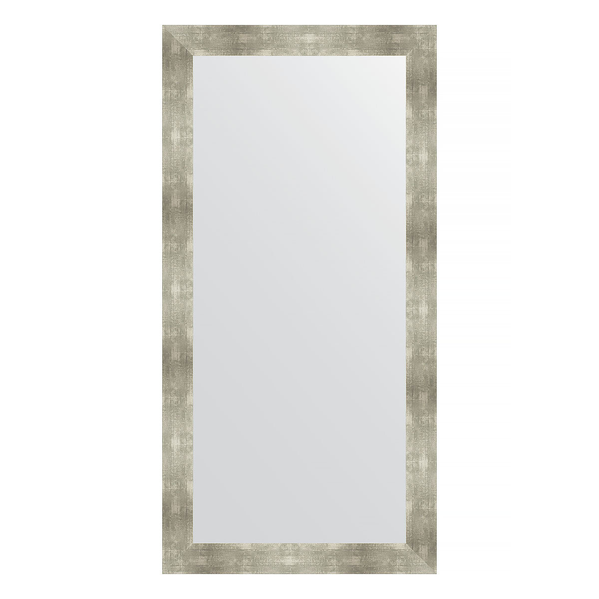 Зеркало настенное EVOFORM в багетной раме алюминий, 80х160 см, для гостиной, прихожей, кабинета, спальни и ванной комнаты, BY 3346