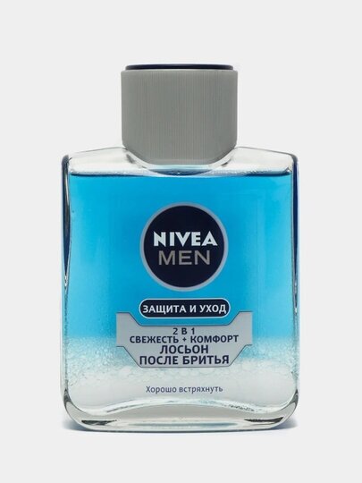 Лосьон после бритья Nivea Men Защита и уход 2 в 1 Свежесть + комфорт, 100 мл - фото №19