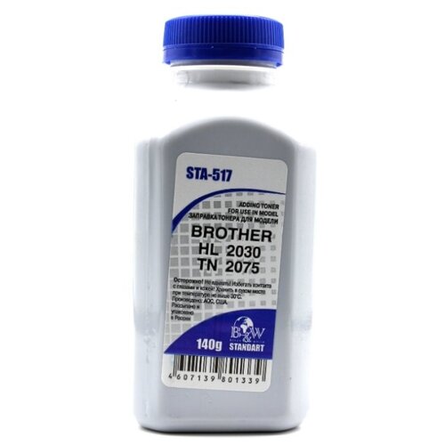 koptilnya invent grupp dvuhyarusnaya standart 38h28h17sm sta 1 Тонер Black&White STA-517 Для Brother TN 2075/2085/2135/2175/2275 HL 2030/2035/2040/2075/2140/2150/2170/2240/ 2250 (флакон 140г) Black&White Standart