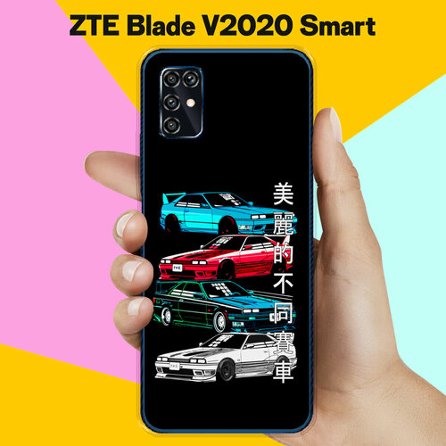 Силиконовый чехол на ZTE Blade V2020 Smart Машины / для ЗТЕ Блейд Ви2020 Смарт силиконовый чехол на zte blade v2020 smart мишки для зте блейд ви2020 смарт