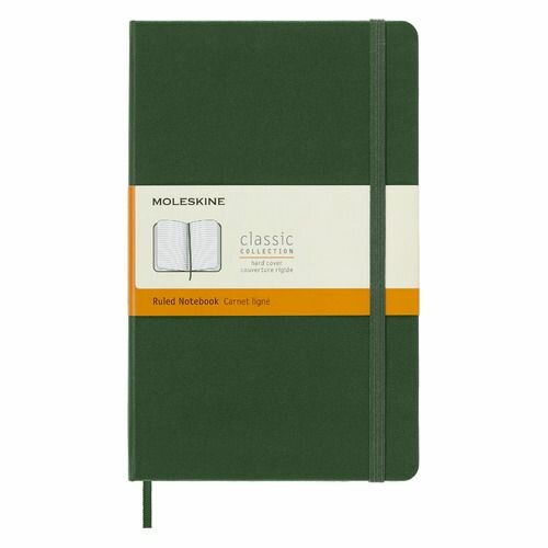 Блокнот Moleskine CLASSIC Large 130х210мм 240стр. линейка твердая обложка зеленый - фото №2