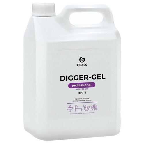 Профхим д/прочистки труб и стоков, гель Grass/Digger-Gel PROF 5 л