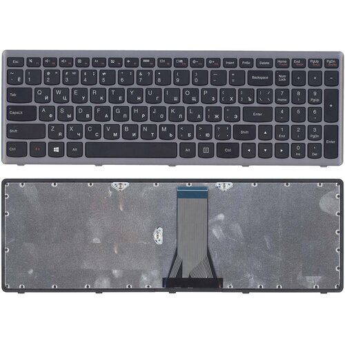 Клавиатура для ноутбука Lenovo G500S G505S серая рамка p/n: MP-12U73US-686, T6E1, 25211080, 25211050 клавиатура для ноутбука lenovo g500s c подсветкой серая рамка p n t6e1 25211080 25211050