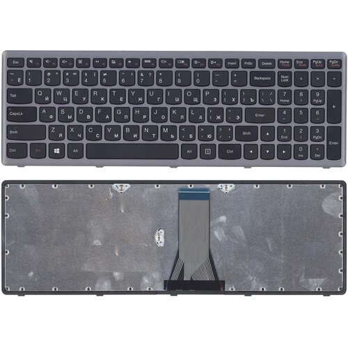 Клавиатура для ноутбука Lenovo G500S G505S серая рамка pn MP-12U73US-686 T6E1 25211080 25211050 1039₽