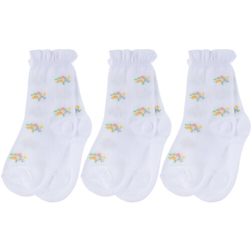 Носки PARA socks, 3 пары, размер 12, белый