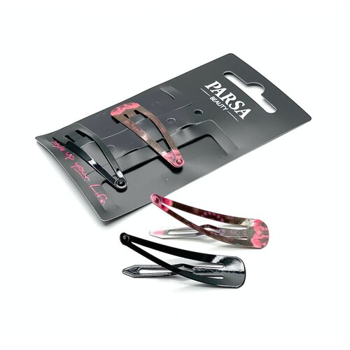 Заколка для волос клик-клак 4 шт. PARSA BEAUTY 61543