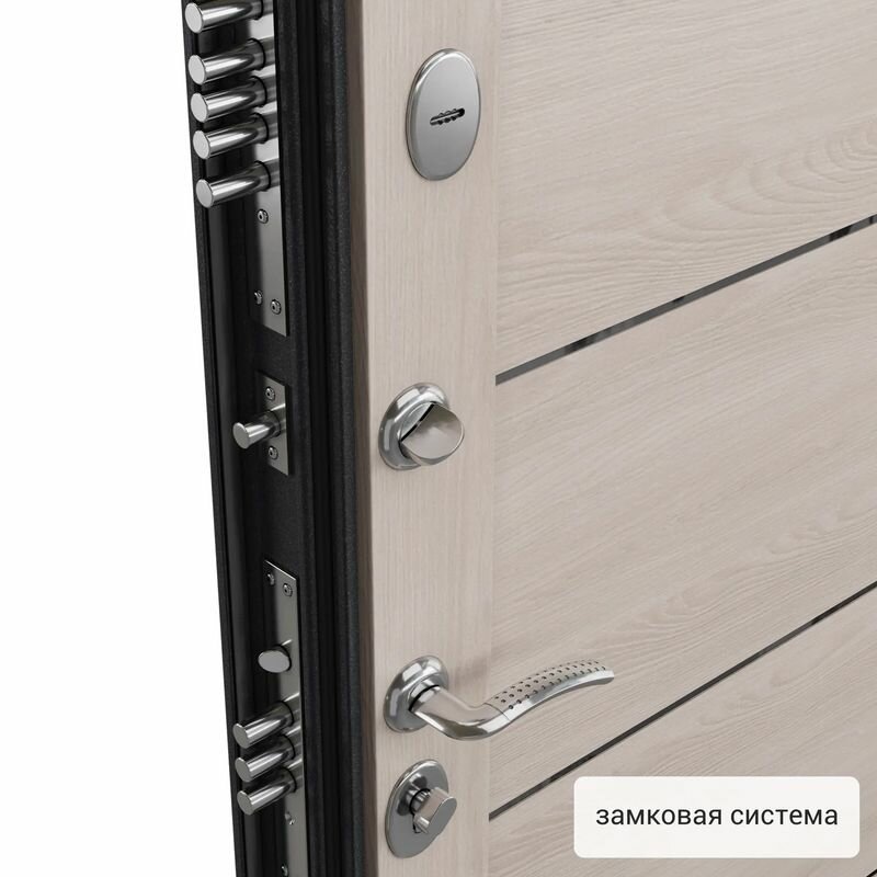 Дверь входная Torex для квартиры металлическая Flat-XL, 950х2050 правый, тепло-шумоизоляция, антикоррозийная защита, замки 4-го класса, серый/бежевый - фотография № 12