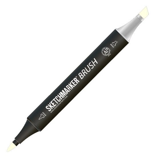 Маркер Sketchmarker Brush двухсторонний на спирт.основе цв.Y65 Анис