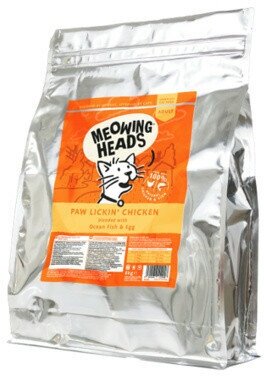 Сухой корм для кошек Meowing Heads для вывода шерсти, с курицей, с рисом, с яйцом 1.5 кг - фотография № 8
