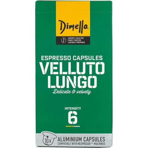 Кофе в капсулах NESPRESSO - Velutto Lungo 6 - DIMELLO 10 штук по 5.6 г