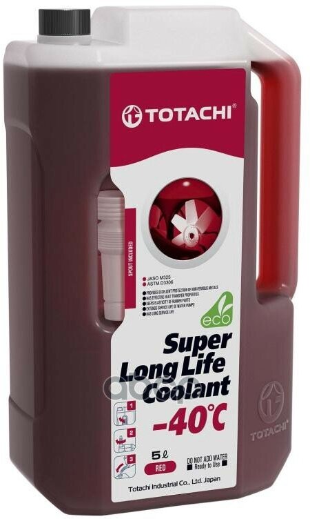 Жидкость Охлаждающая Низкозамерзающая Totachi Super Long Life Coolant Red -40C 5Л TOTACHI арт. 41805