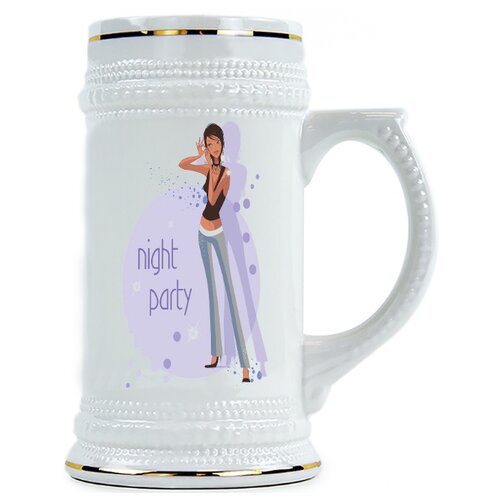 фото Пивная кружка nigth party , ночное свидание drabs