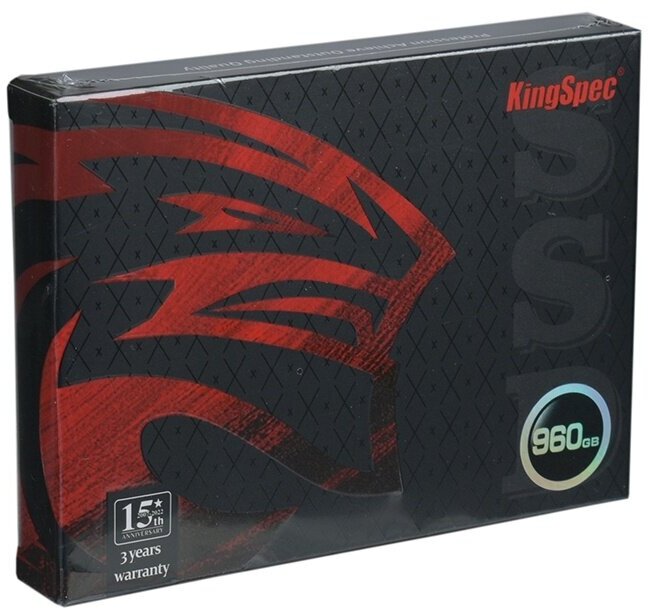 Накопитель Kingspec SSD 2.5" P4 Series 960GB SATA3, 3D NAND, (P4-960)