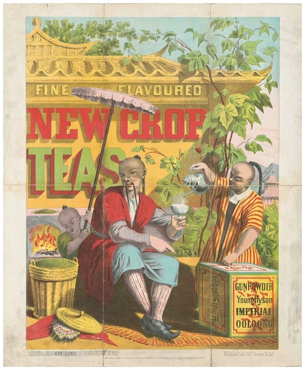 Постер / Плакат / Картина Рекламный плакат - Чай New crop teas 40х50 см в подарочном тубусе