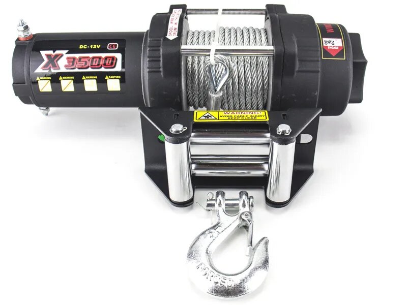 Лебедка Master Winch X3500 / Электрическая лебедка для квадроцикла с металлическим тросом / триадрайв / TriaDrive