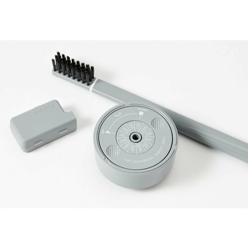 PIUMA Зубная щетка+подставка-календарь SOFT TOOTHBRUSH & BASE WITH CALENDAR ASPHALT GREY